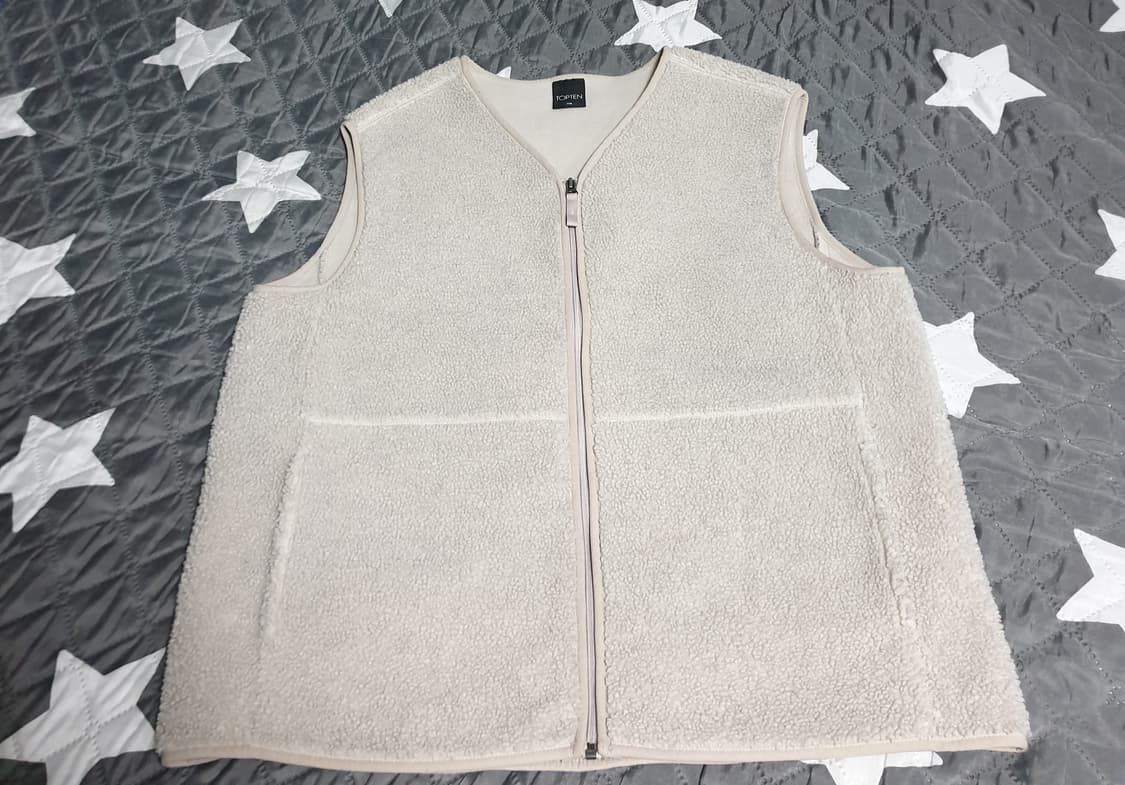 탑텐 윈드블록 뽀글이 베스트 아이보리 (XXL) 상품이미지1