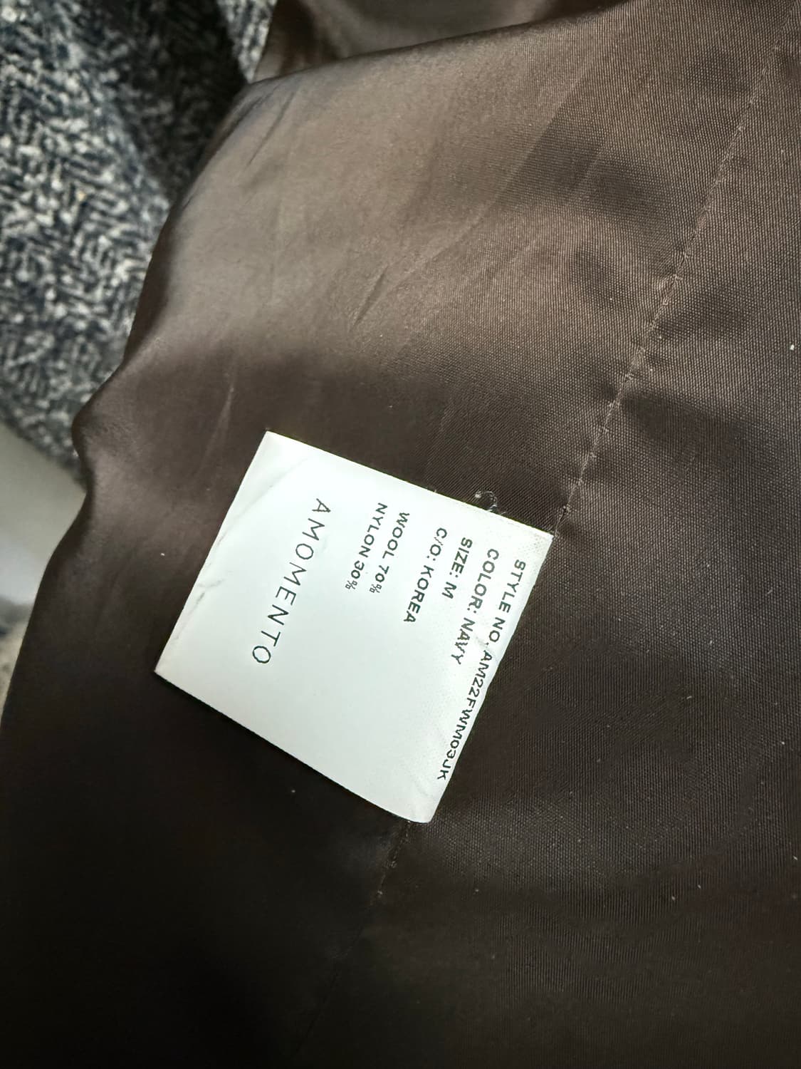 아모멘토 헤링본 자켓 상품이미지3