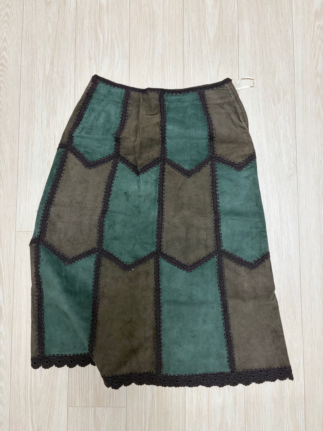 빈티지 스웨이드 스커트 상품이미지1