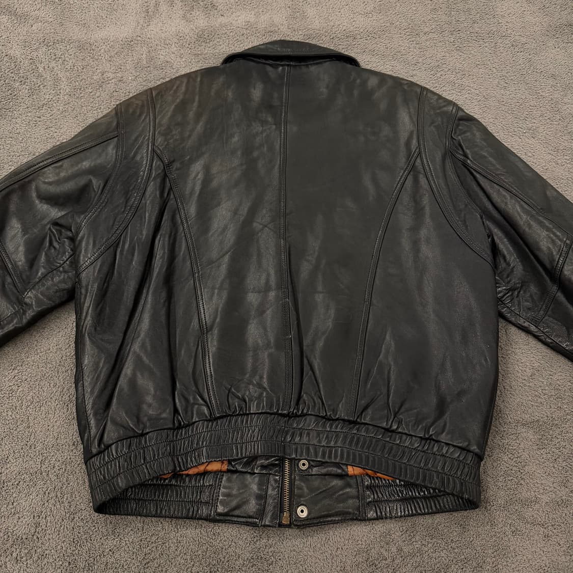 [ 정품/L ] Lee 리 쌍방울 빈티지 레더 양가죽 봄버자켓 상품이미지4
