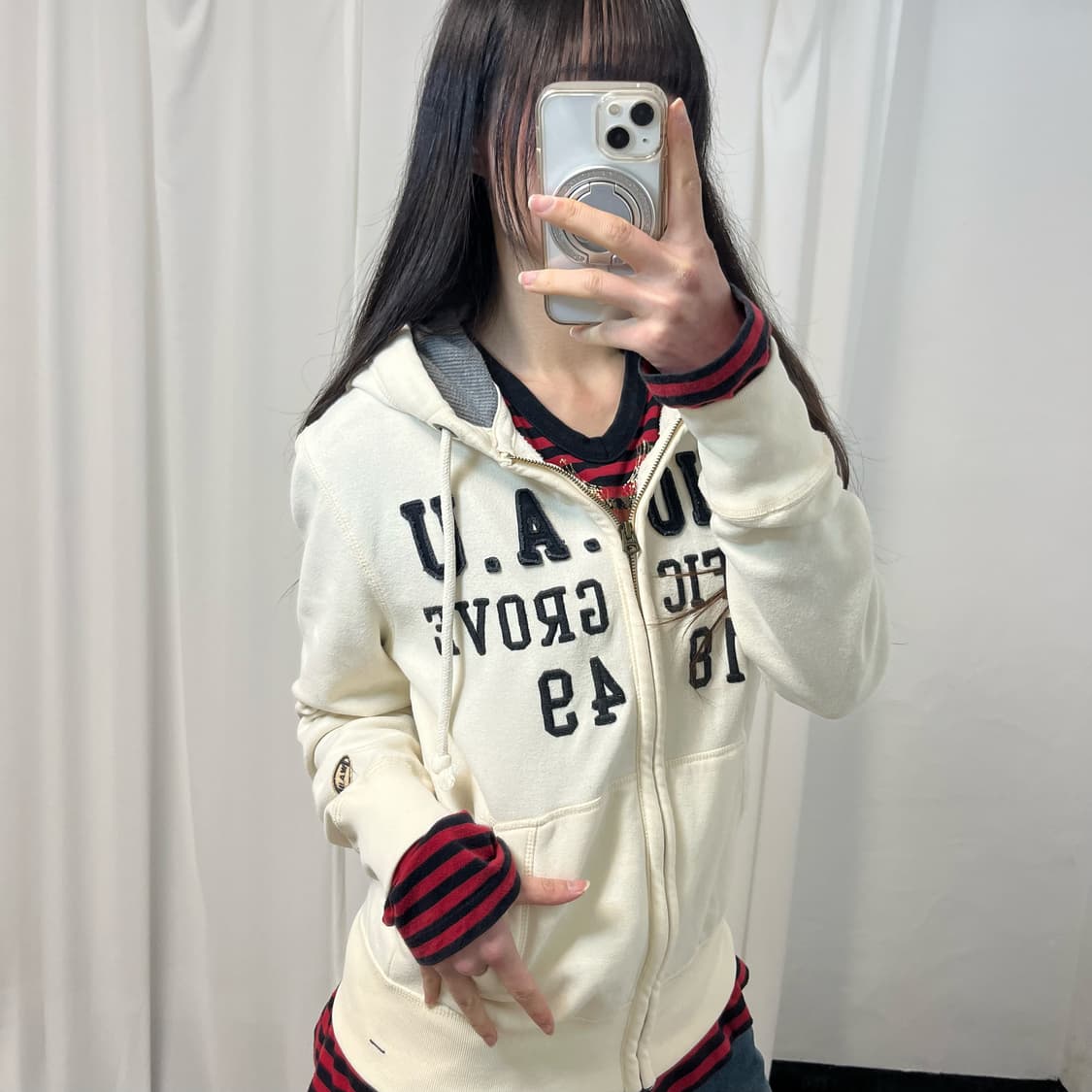 WHO.A.U White Hood Zip-up 상품이미지2