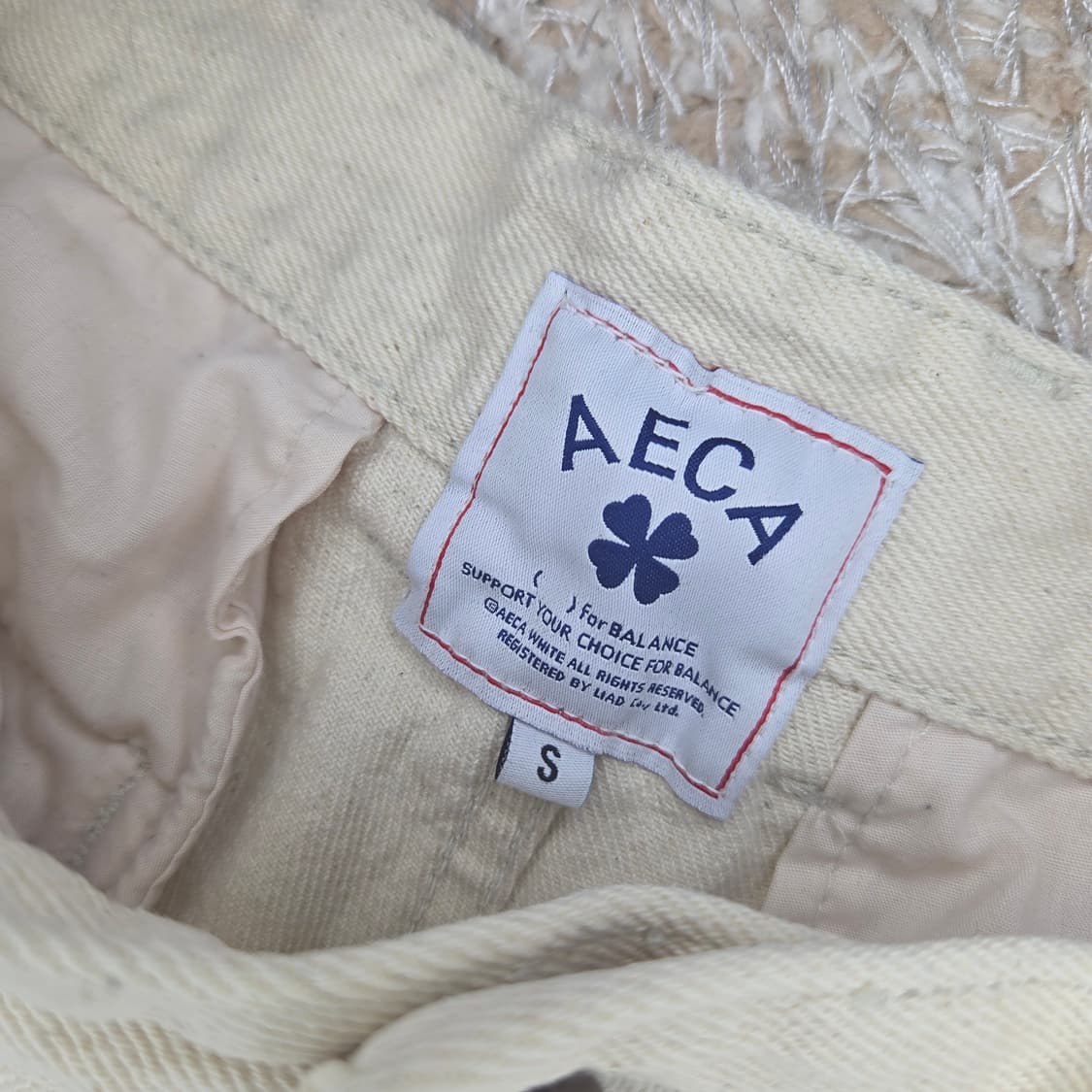 에이카화이트 데미지 핀턱 와이드 팬츠 상품이미지6