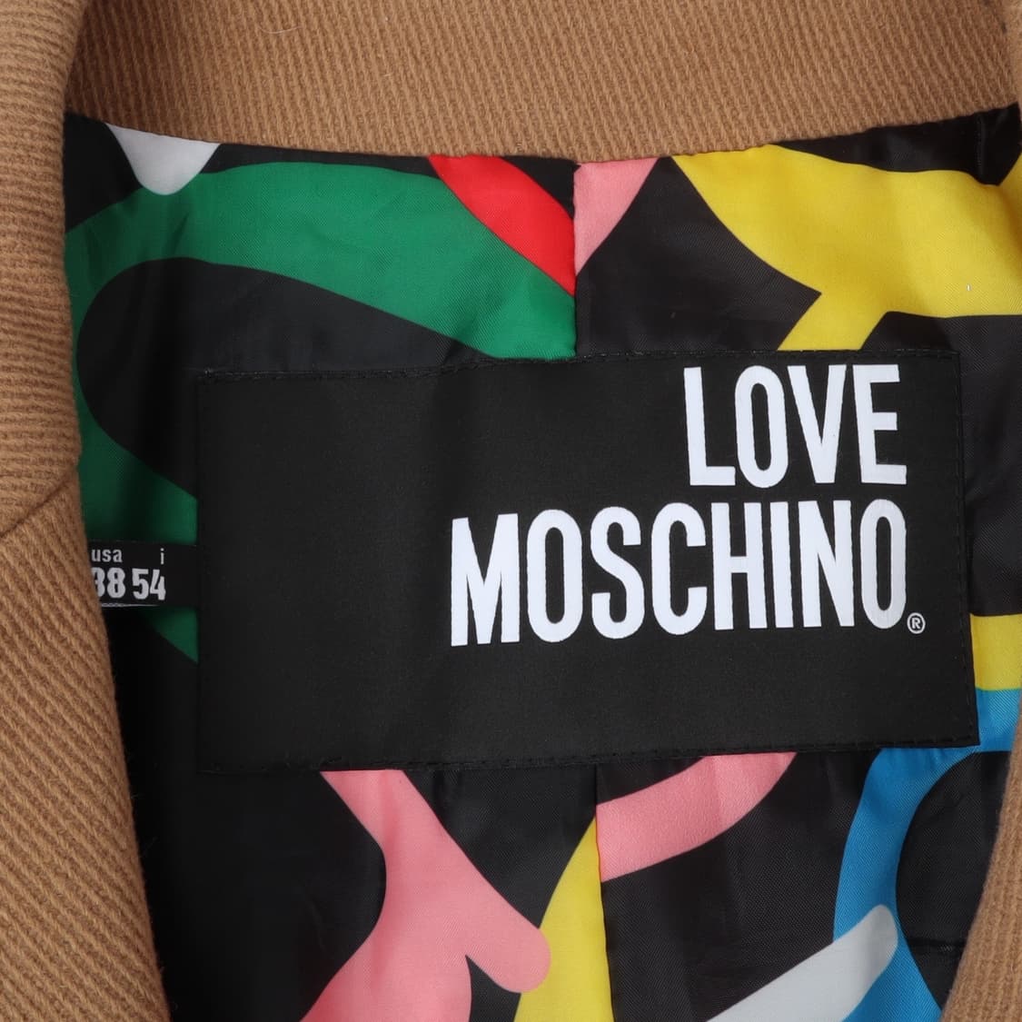 모스키노 카멜 베이지 피스 울 코트 상품이미지8