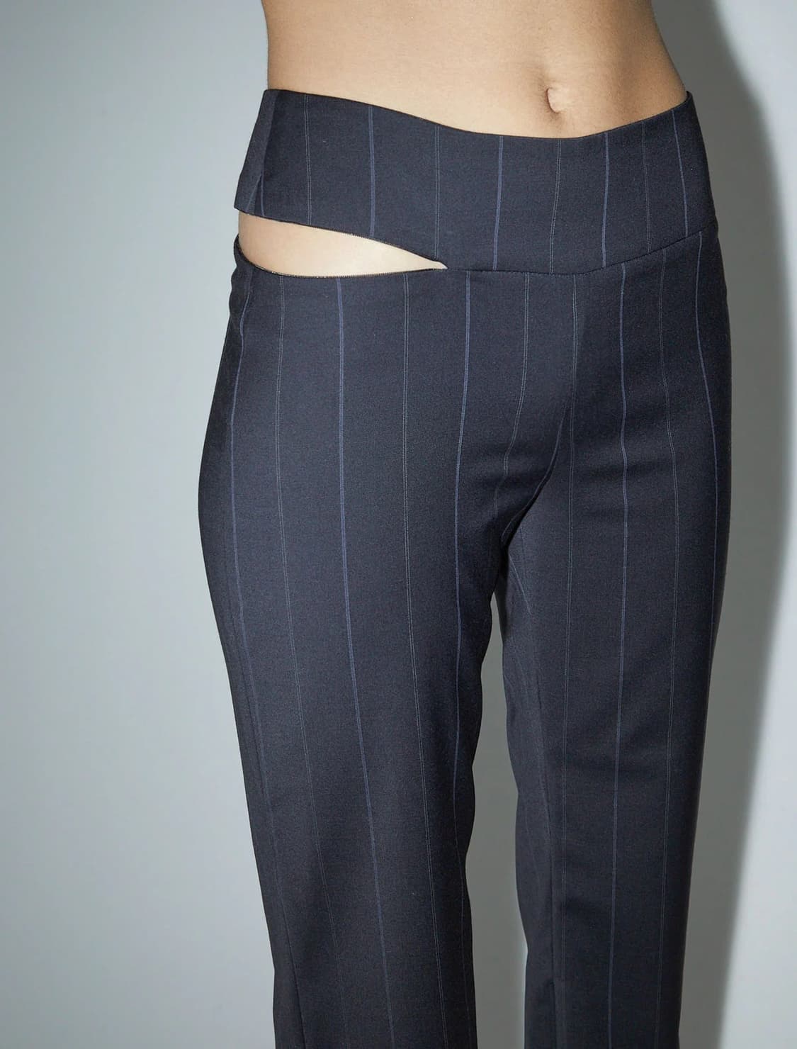 (36,38) 팔로마울 SABA 핀스트라이프 슬랙스 상품이미지3