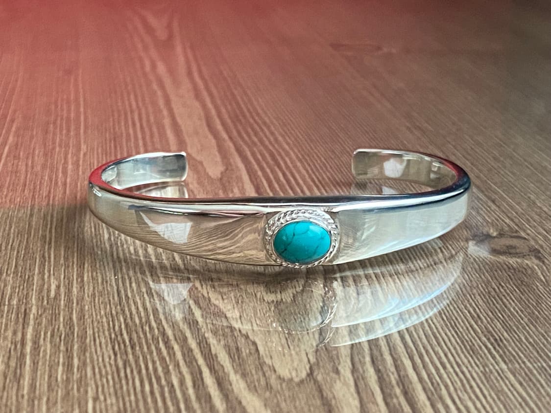 퍼스트 애로우즈 인디언주얼리 나바호 실버 은 뱅글 팔찌 새상품 상품이미지1