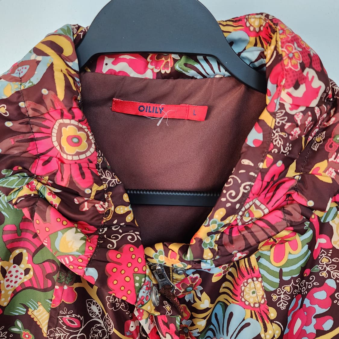 오일릴리 플라워 패턴 바람막이 자켓 상품이미지2