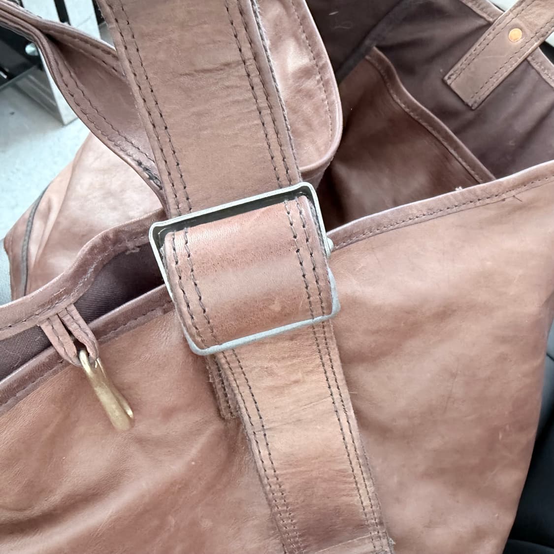 Niceness T.Ledz 나이스네스 티 레즈 호스하이드 툴백 상품이미지5