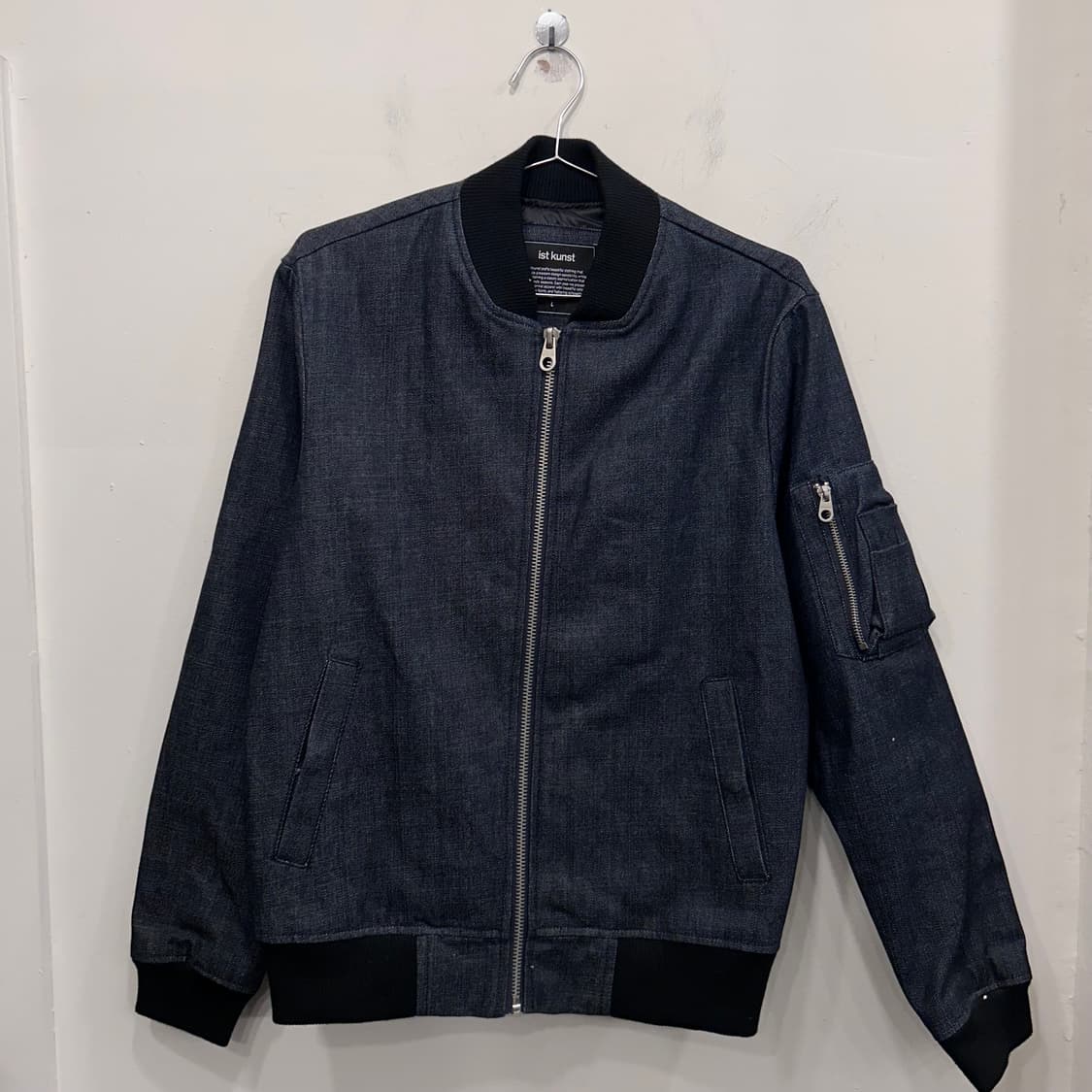 이스트쿤스트 샐비지 데님 숄카라 봄버자켓 상품이미지2