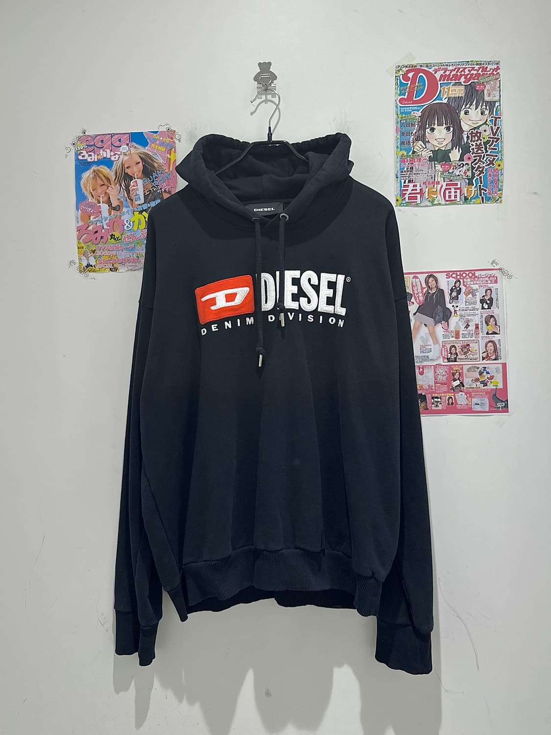Diesel Logo Black Hoodie 상품이미지1