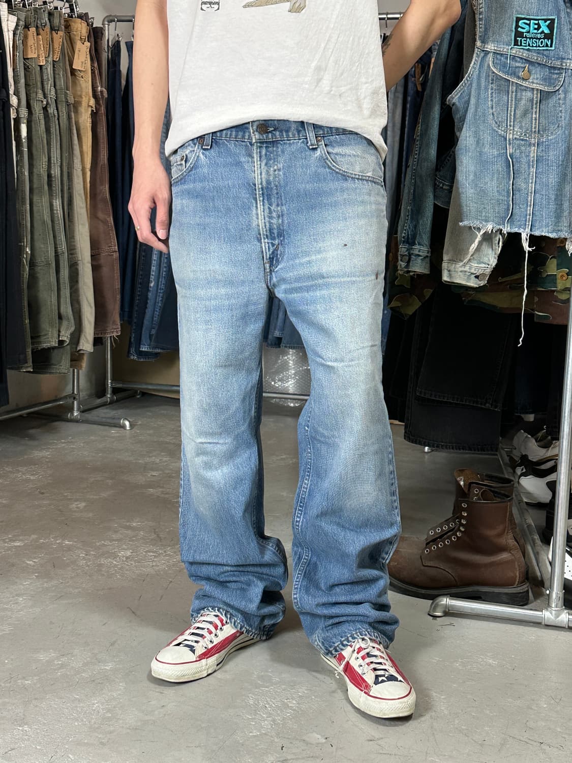 80's USA 빈티지 리바이스 517 오렌지탭 체인스티치 상품이미지3