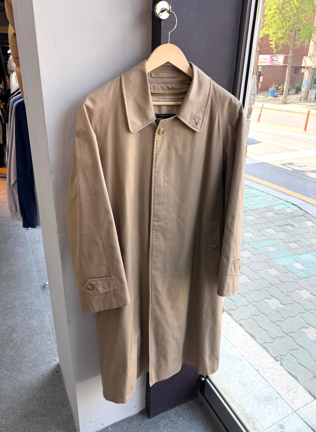 S/ 버버리 울라이닝 개버딘 브라이튼 맥코트 상품이미지2