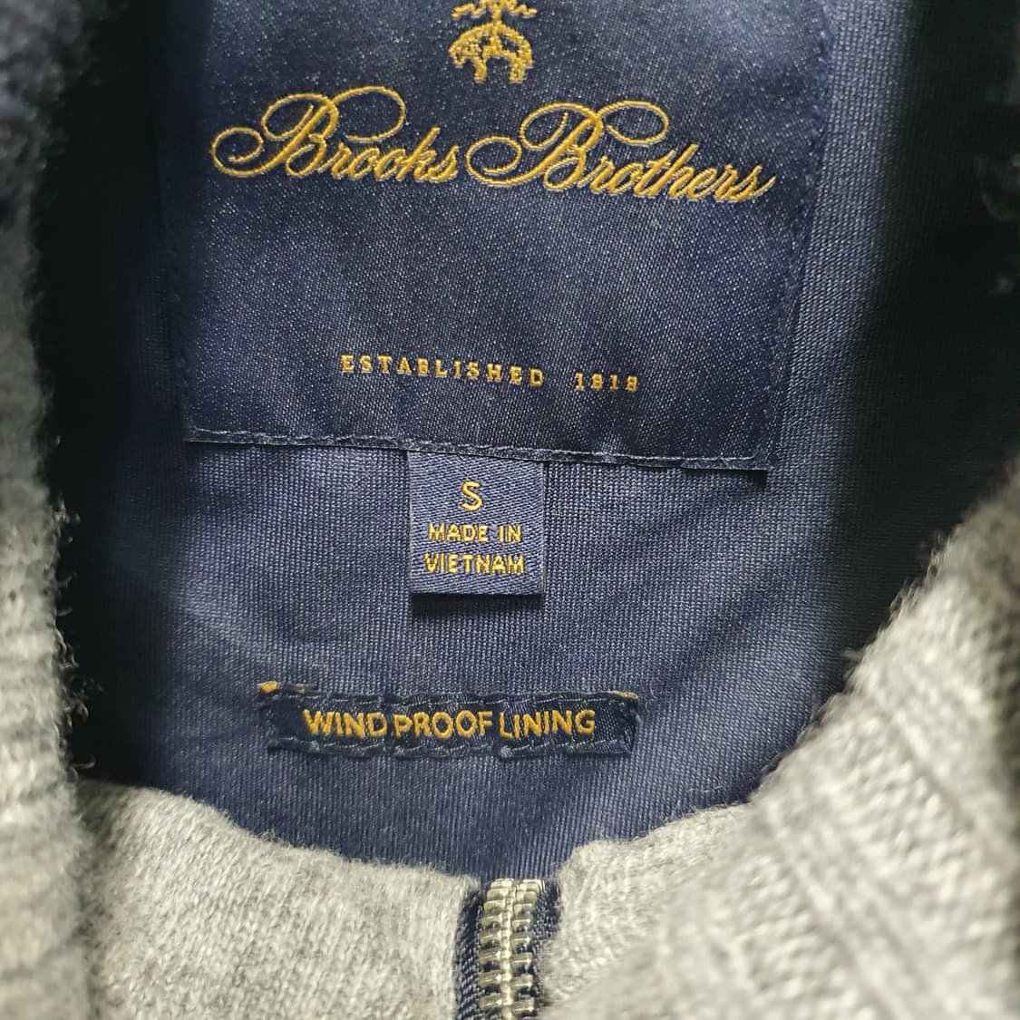 브룩스 브라더스 남성  윈드프루프 풀집 스웨터  상품이미지4