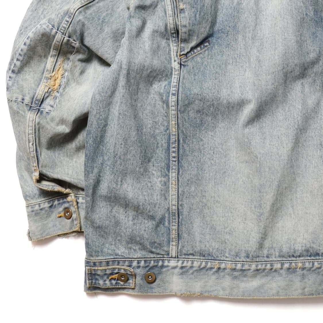 컬러비콘Kolor Beacon Studs Distressed Denim 상품이미지8