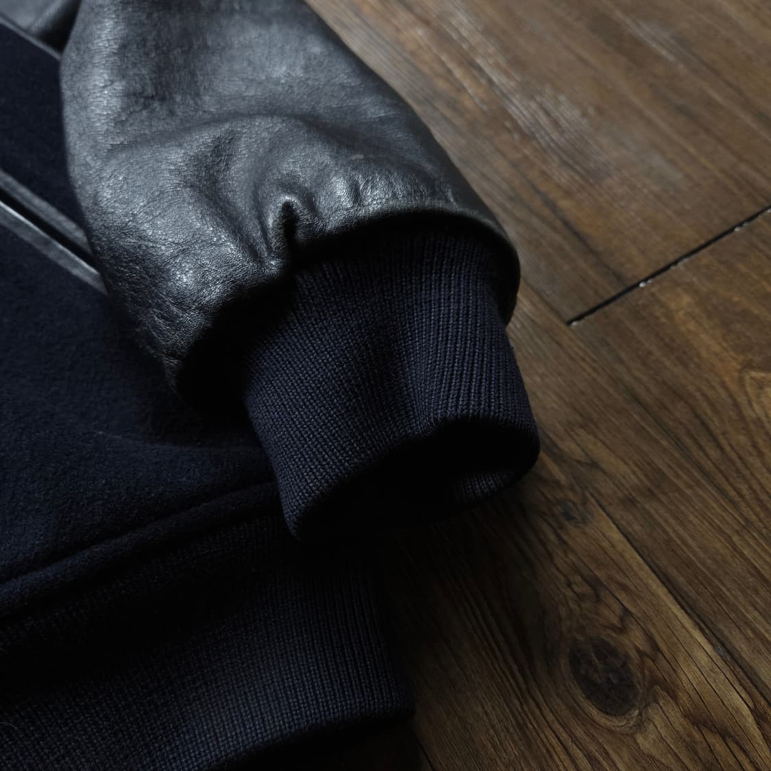 폴로 랄프로렌 90s 아카이브 포니 로고 레더 울 바시티 자켓 상품이미지4