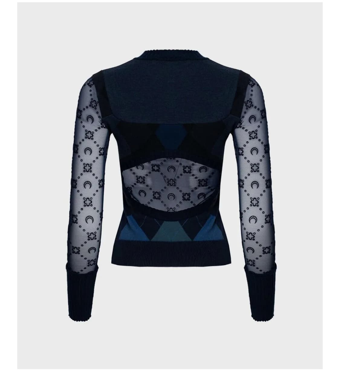 (새상품) 마린세르 업사이클드 아가일 니트 M 상품이미지2