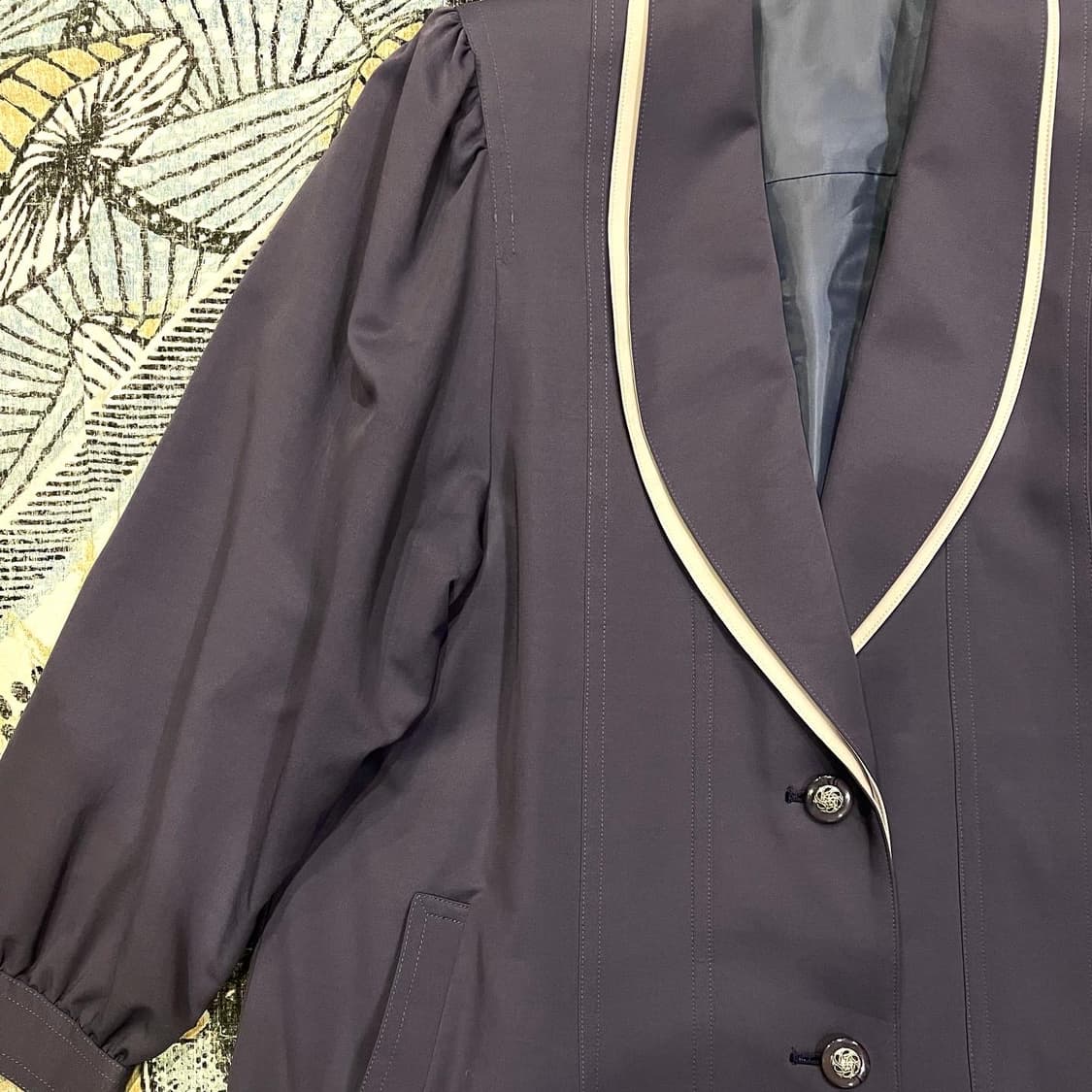 일본빈티지 페미닌 라벤더 봄코트(F) 상품이미지3