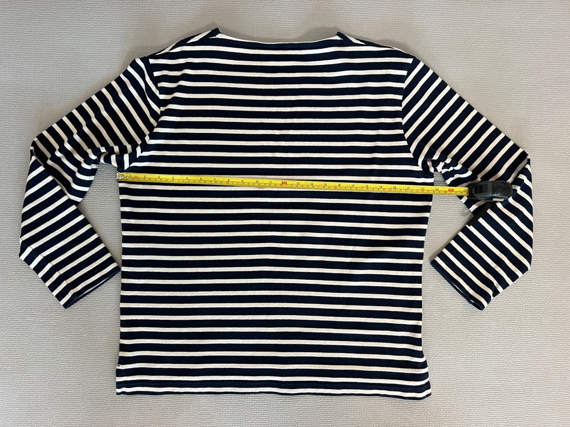 무인양품 긴팔티셔츠(화이트/네이비) XL 상품이미지4