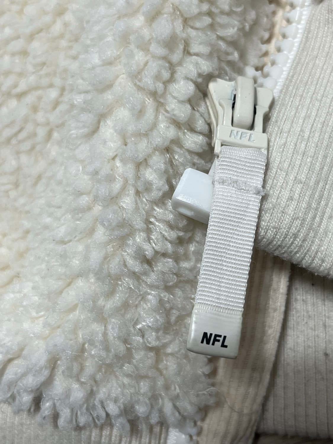 NFL 플리스 후드 자켓 아이보리 상품이미지5