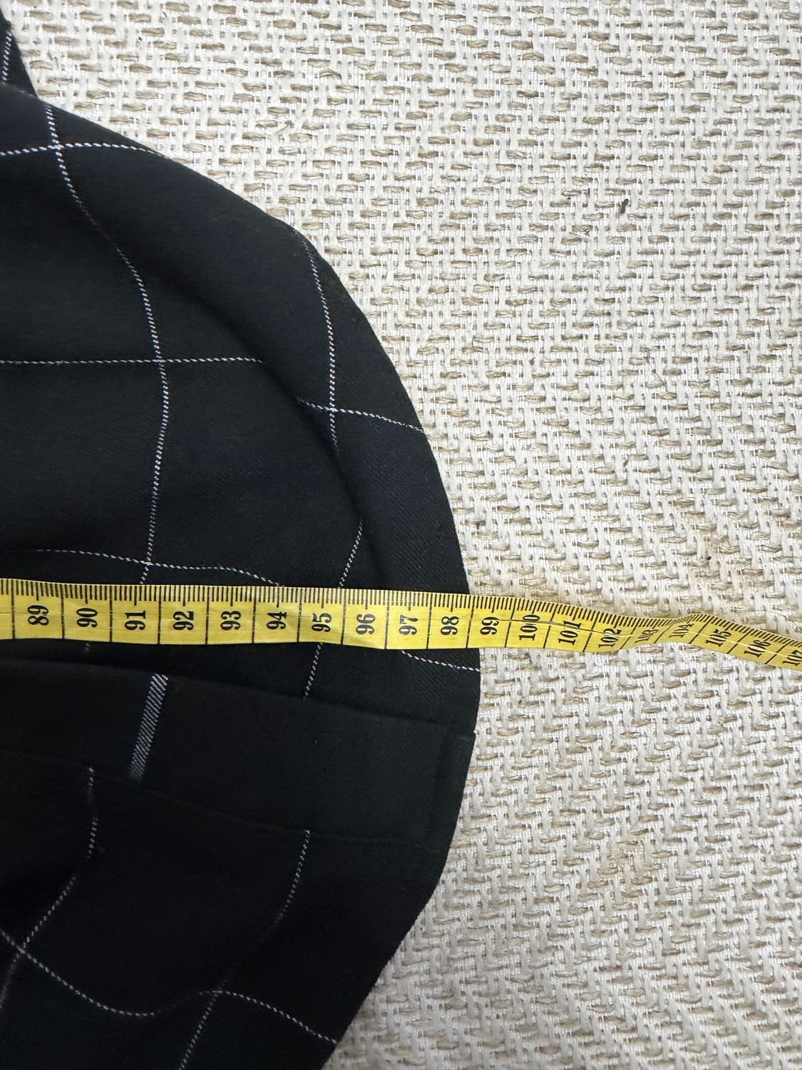 정품) 마쥬 블랙 체크 롱 셔츠형 절개 롱 원피스 1  상품이미지10