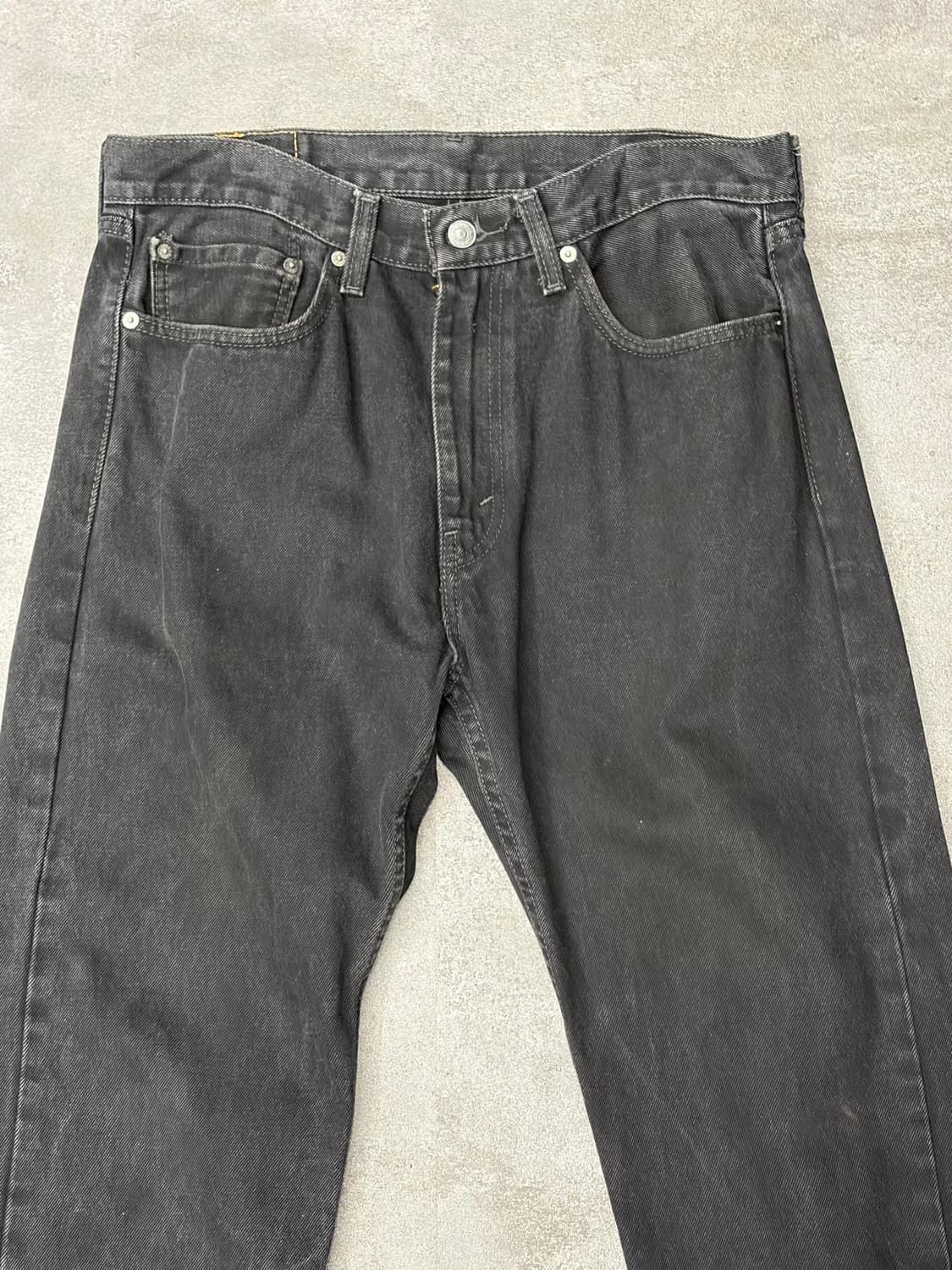 Levis 리바이스 505 흑청 데님 팬츠 상품이미지4