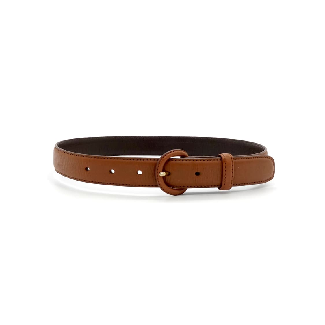 TOCHIGI LEATHER 일본 빈티지 브라운 레더 벨트 상품이미지1