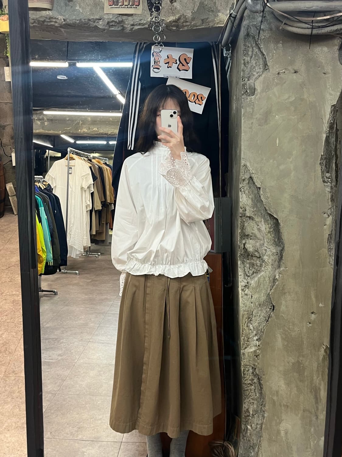 빈티지 프릴 블라우스 화이트 #csz3668 상품이미지2