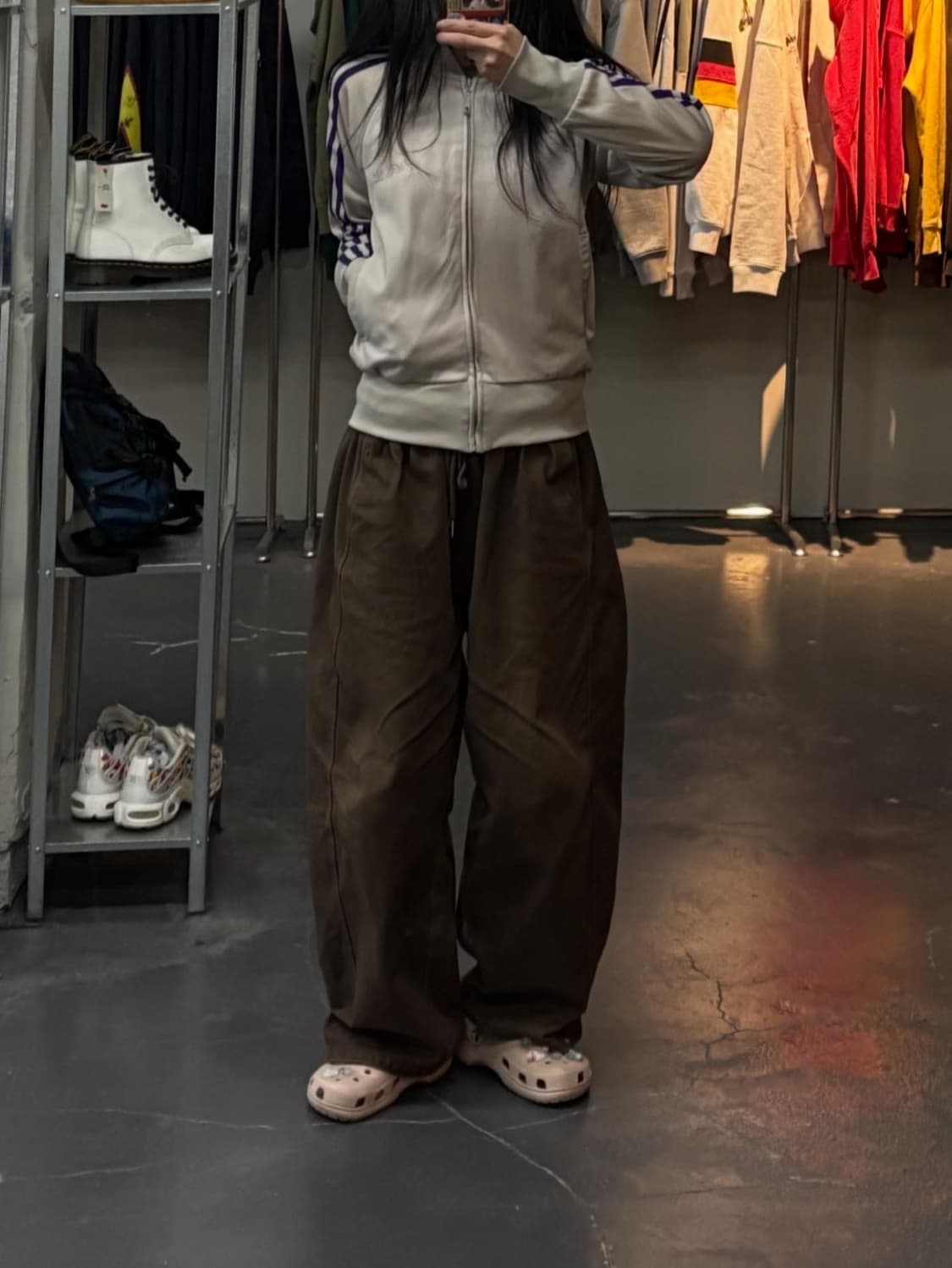 아디다스 그레이 퍼플 배색 져지 A3029 상품이미지1