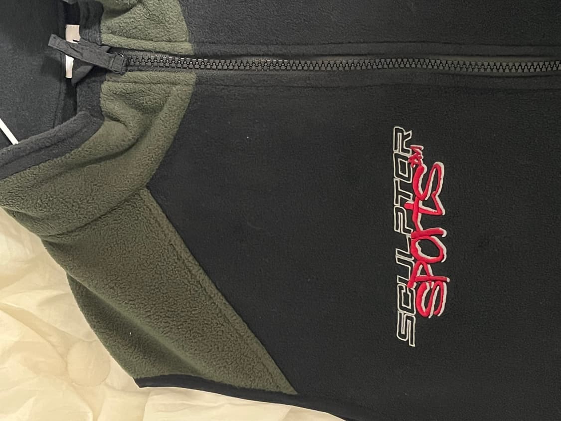 스컬프터 폴라텍 컬러 블락 베스트 그런지 힙 상품이미지2