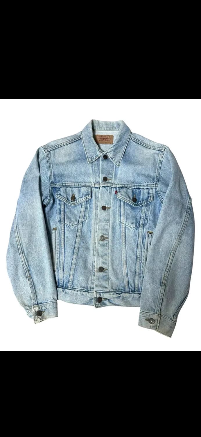 리바이스 80s 빈티지 워싱 데님 자켓 40 MADE IN USA 상품이미지2