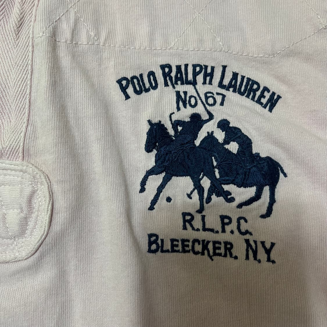 폴로 랄프로렌 빅포니 럭비 긴팔 카라티 핑크 L/100 상품이미지4