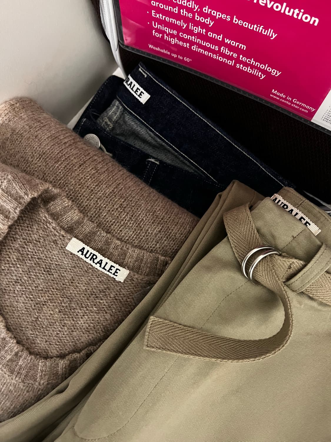 오라리 24AW 셰틀랜드 울 캐시미어 니트 P/O 5사이즈 탑베이지 상품이미지6