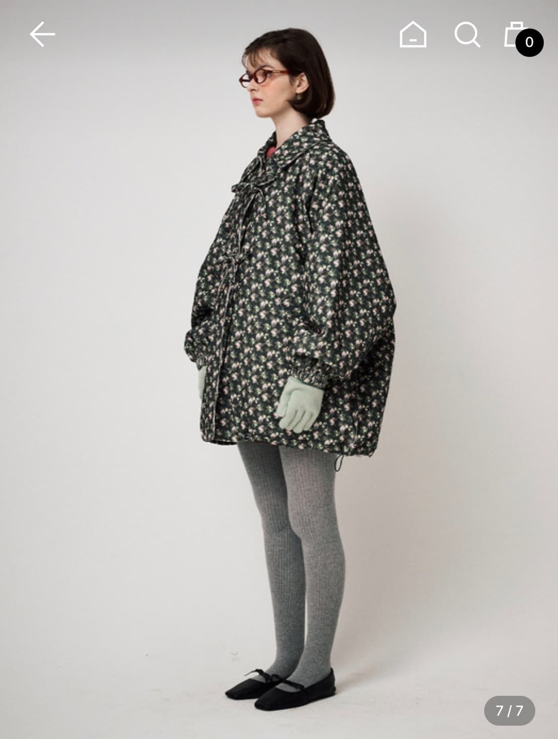 펀프롬펀 리본 플라워 패딩 상품이미지4