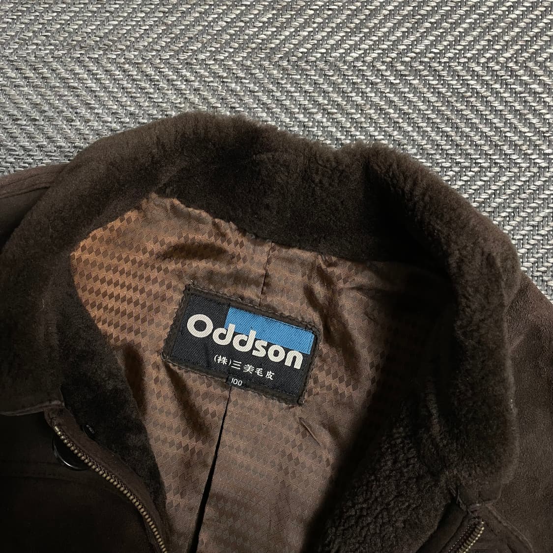 90s Oddson 아카이브 양가죽 스웨이드 무스탕 퍼 자켓y 5914 상품이미지4