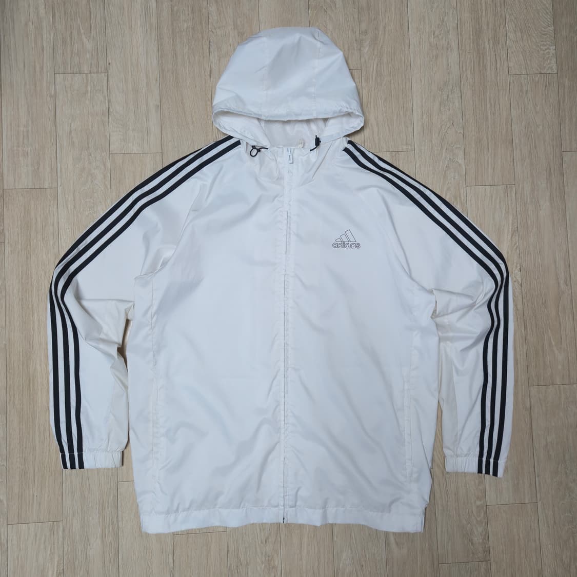 3XL) 아디다스 삼선 후드 바람막이 상품이미지1