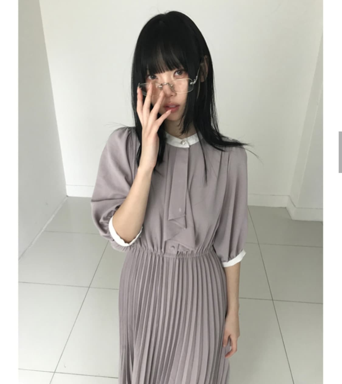 팜므뮤즈 빈티지 카라 원피스 상품이미지5