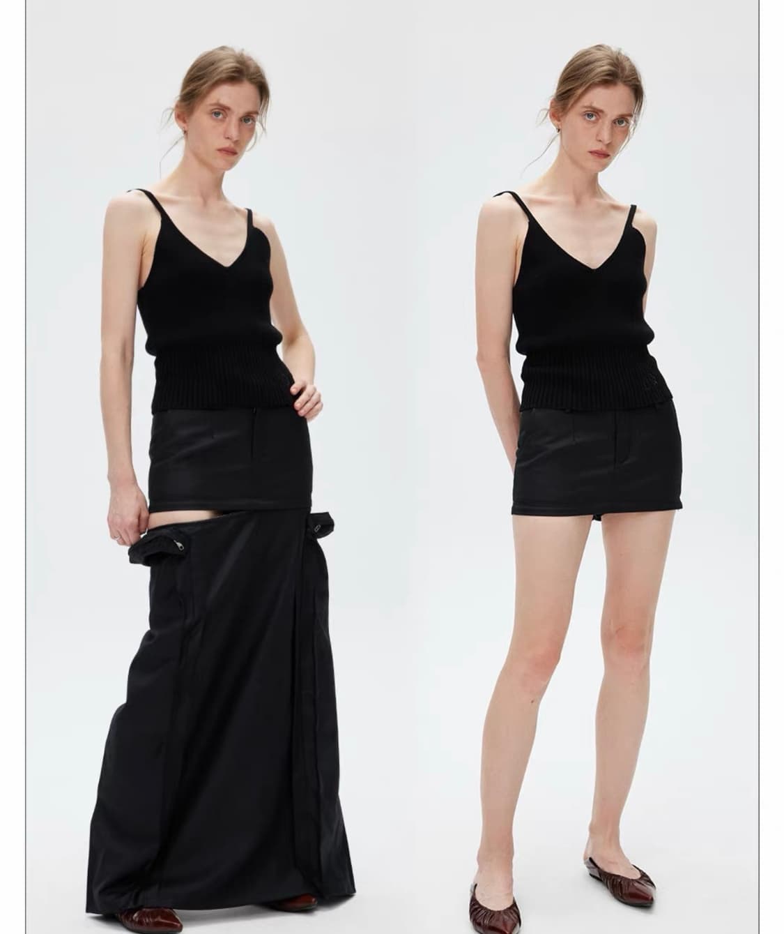 CoconutPlam탈부착 카고 스커트 상품이미지1