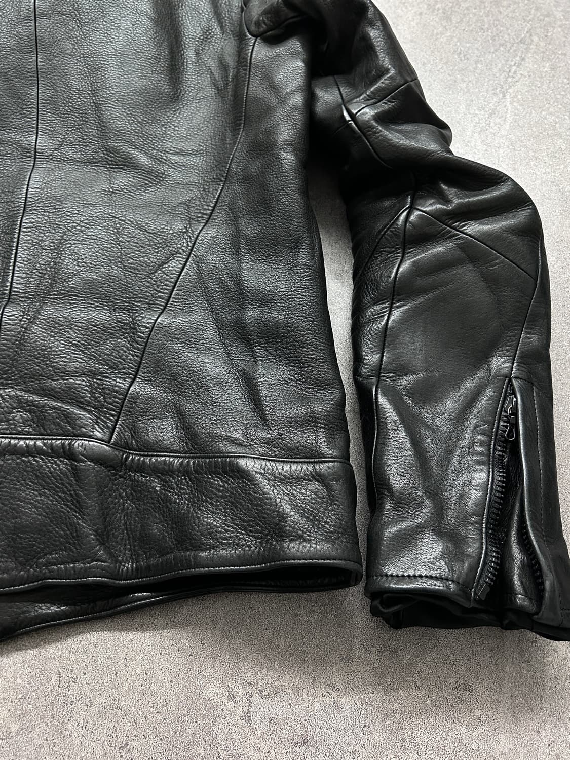 Civilized 스티어하이드 하이넥 레더 자켓 상품이미지9