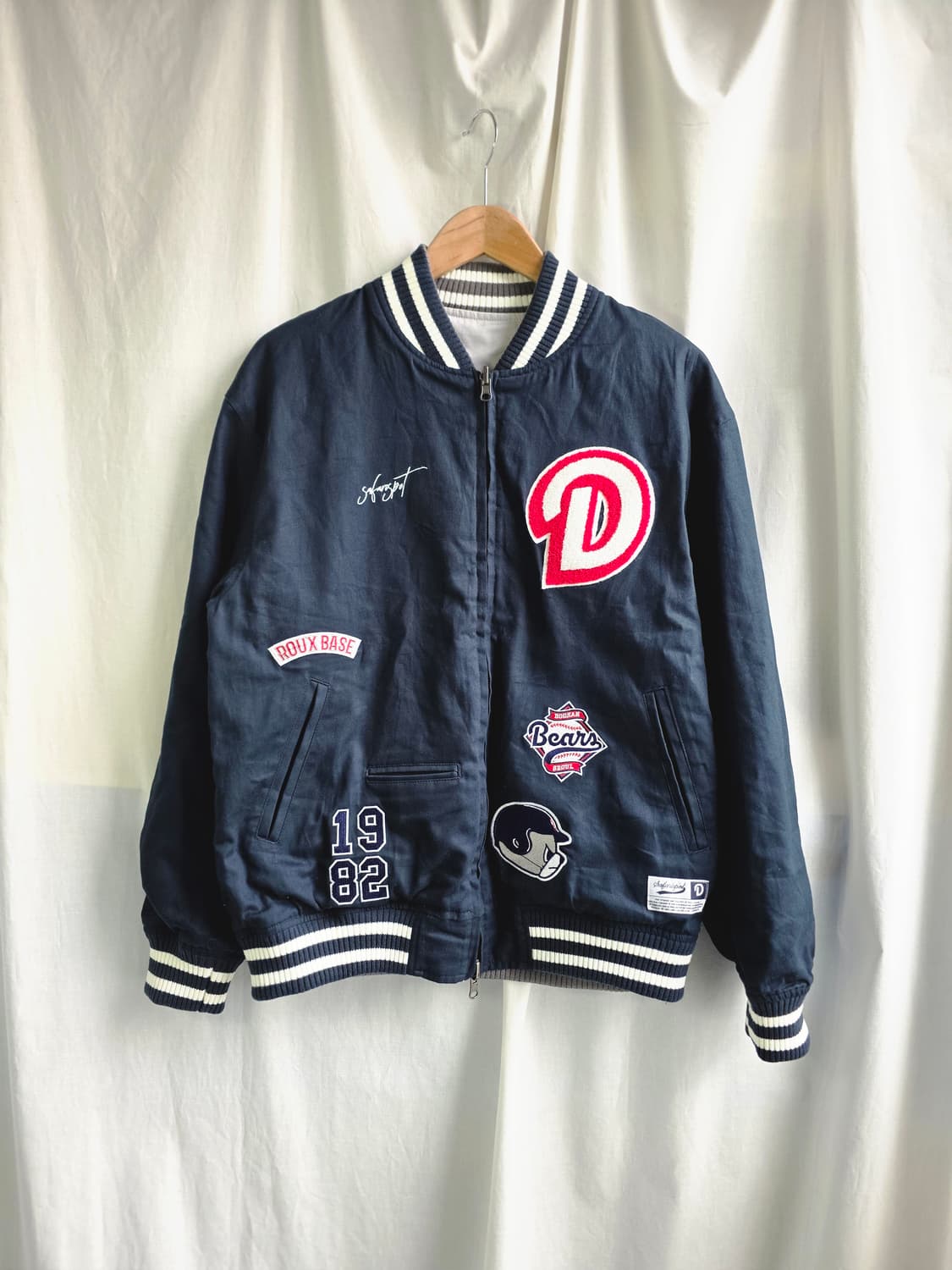 사파리스팟 두산베어스 바시티 자켓 상품이미지4