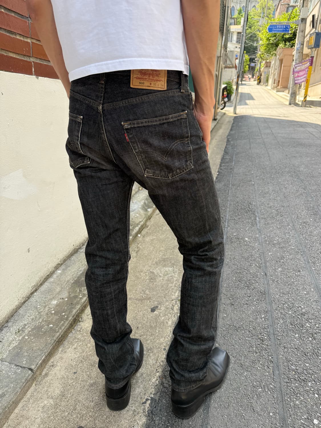 Black faded Levi’s 505(30x34) 상품이미지1