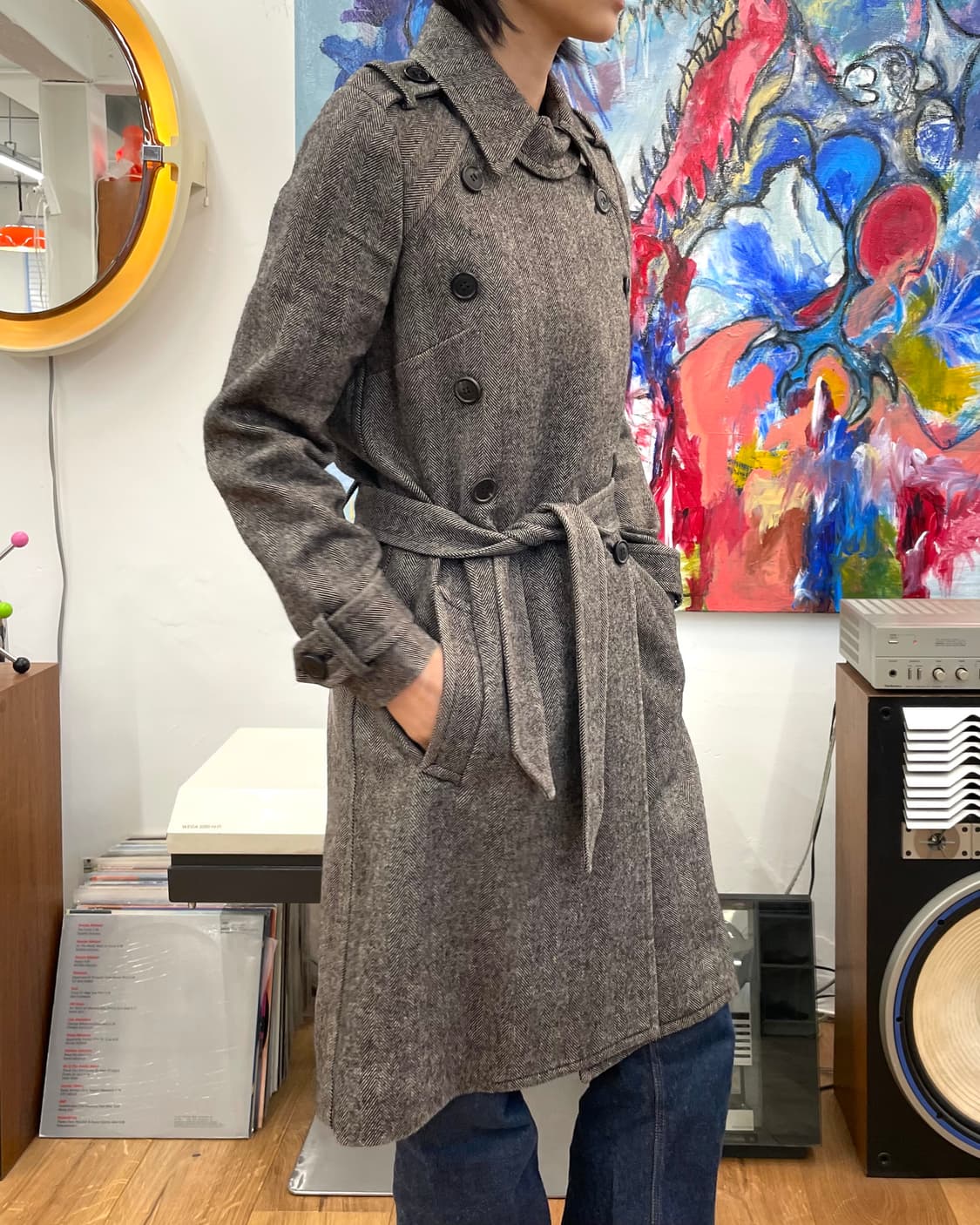 이자벨마랑 더블브레스티드 헤링본 코트 상품이미지2
