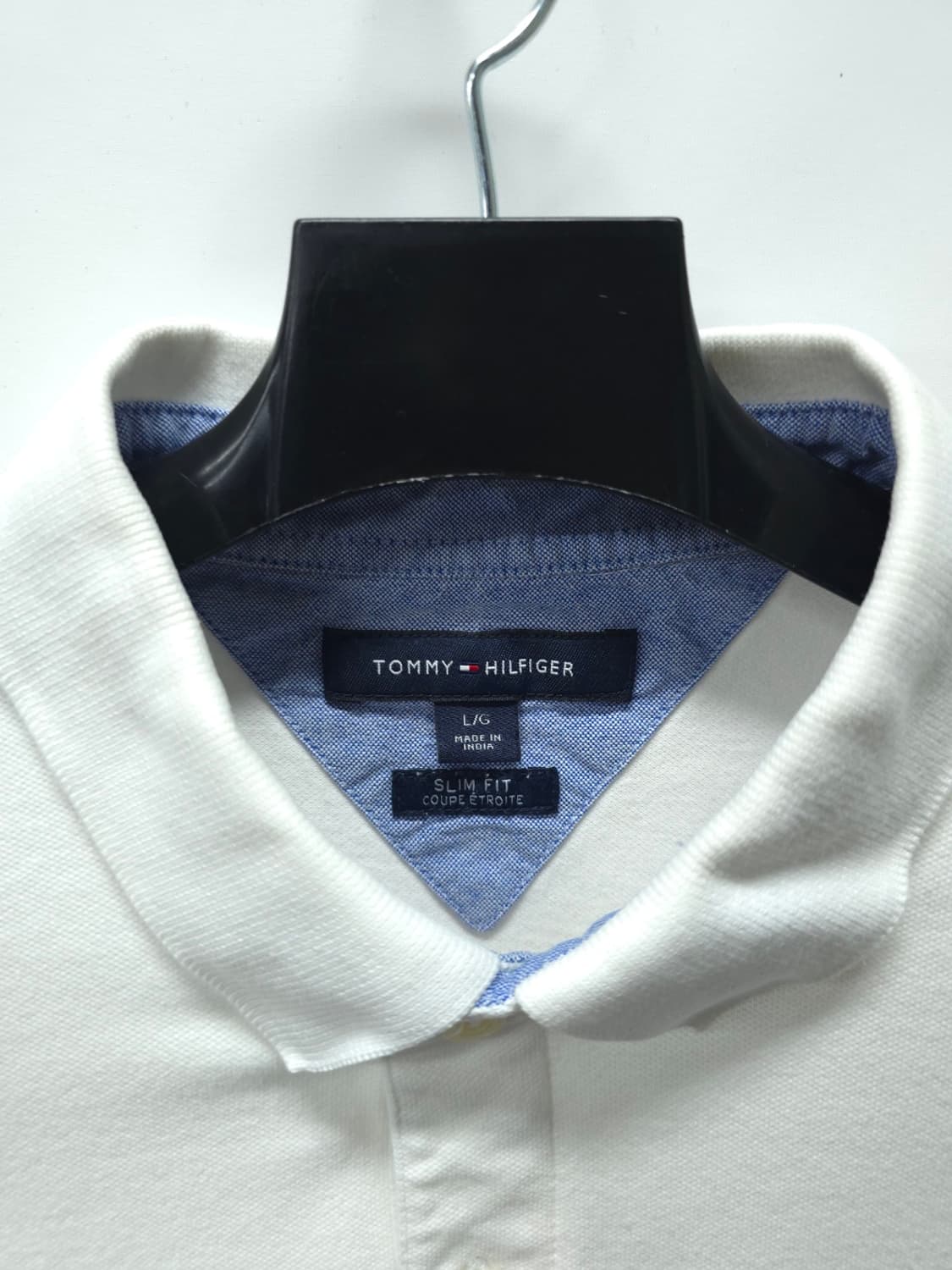 타미힐피거 남성 빅플래그 배색 반팔 카라티 (100) 상품이미지3