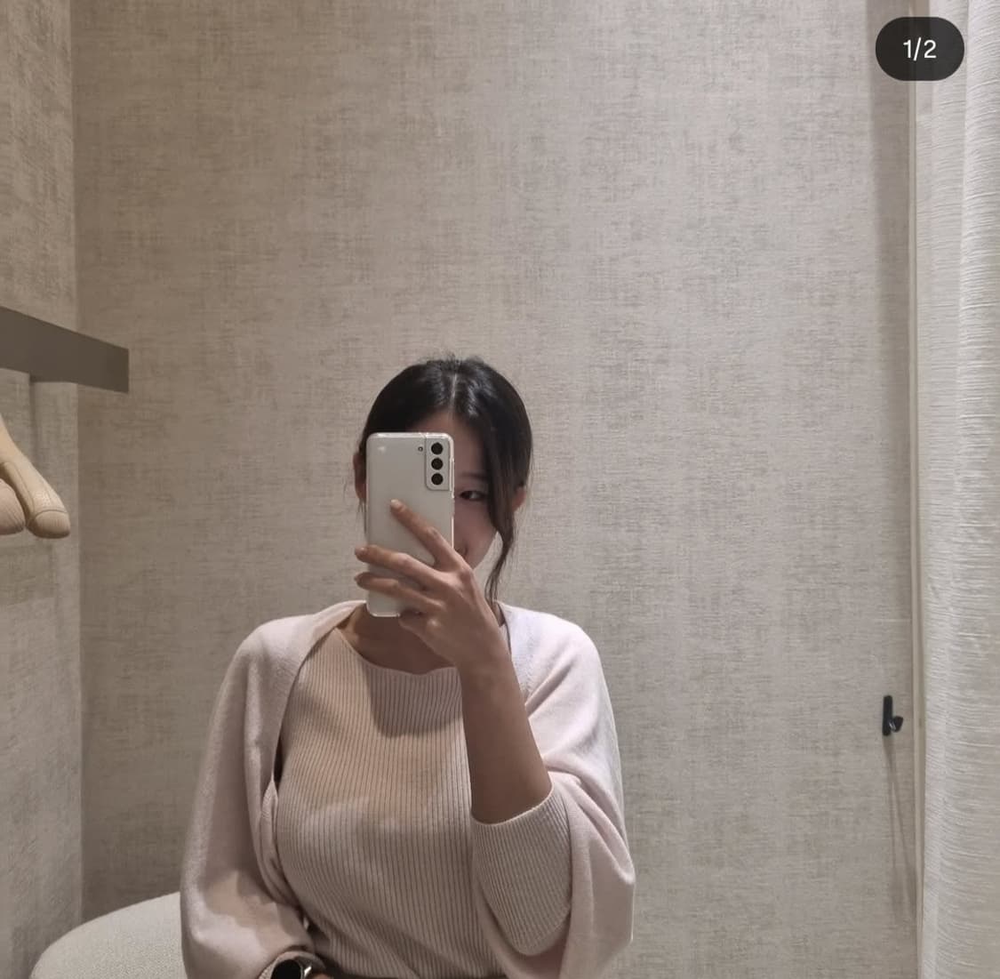 시에 Sie 리아 홀가먼트 볼레로 세트 핑크 상품이미지2