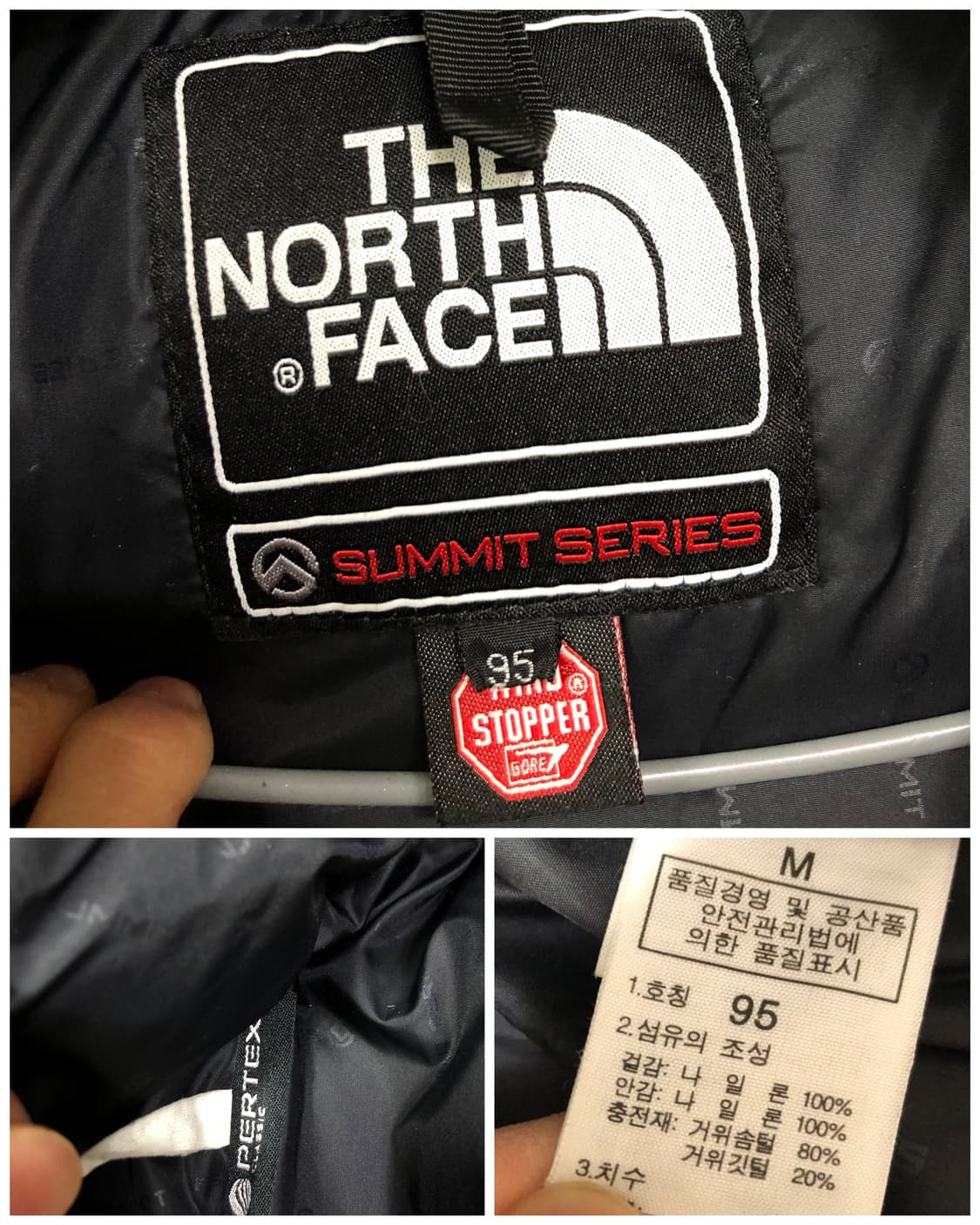 노스페이스 눕시 700 써밋 윈드스토퍼 구스다운 숏패딩 95 _ 차콜 상품이미지10