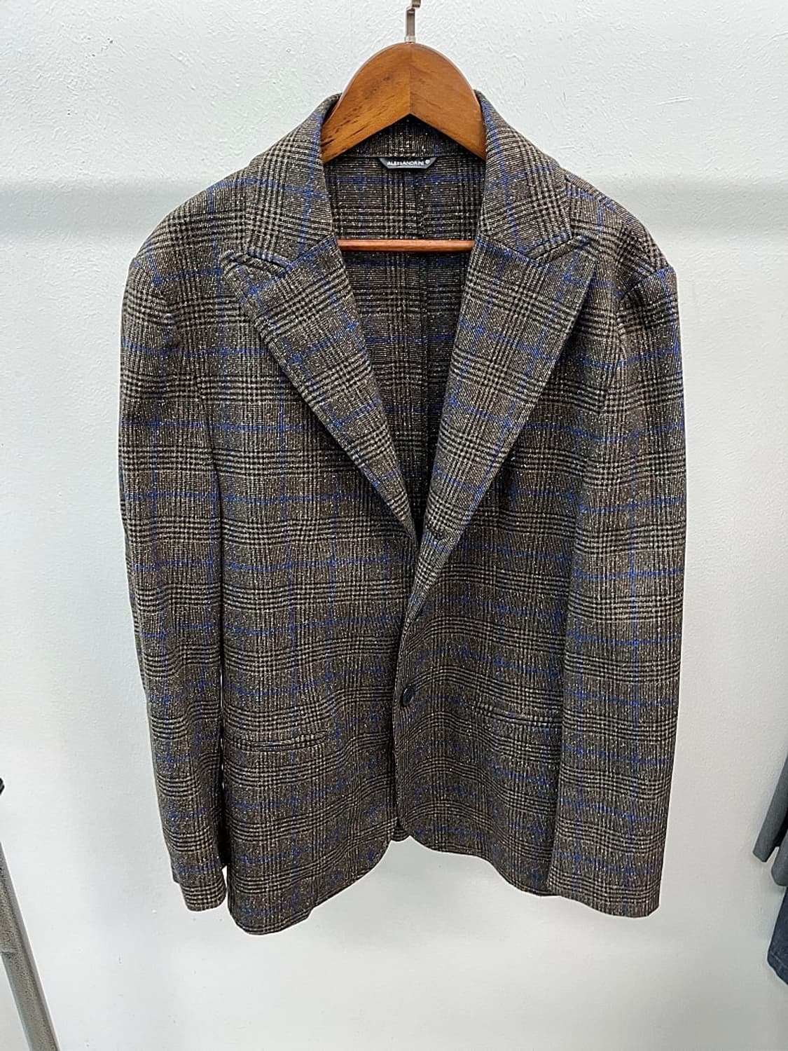95) 다니엘알레산드리니 브라운 체크자켓  상품이미지2