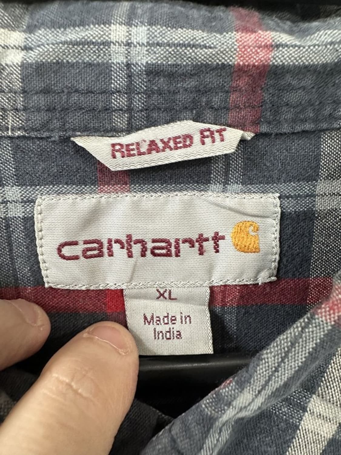 [XL] CARHARTT 칼하트 빈티지 코튼 체크워크셔츠 상품이미지3