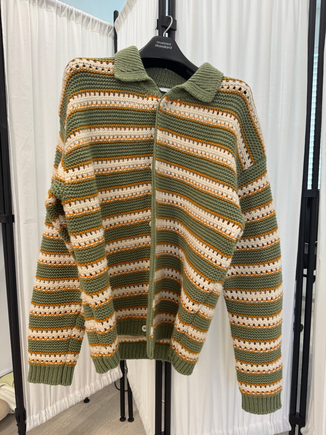 STU 가디건 올리브그린 상품이미지1