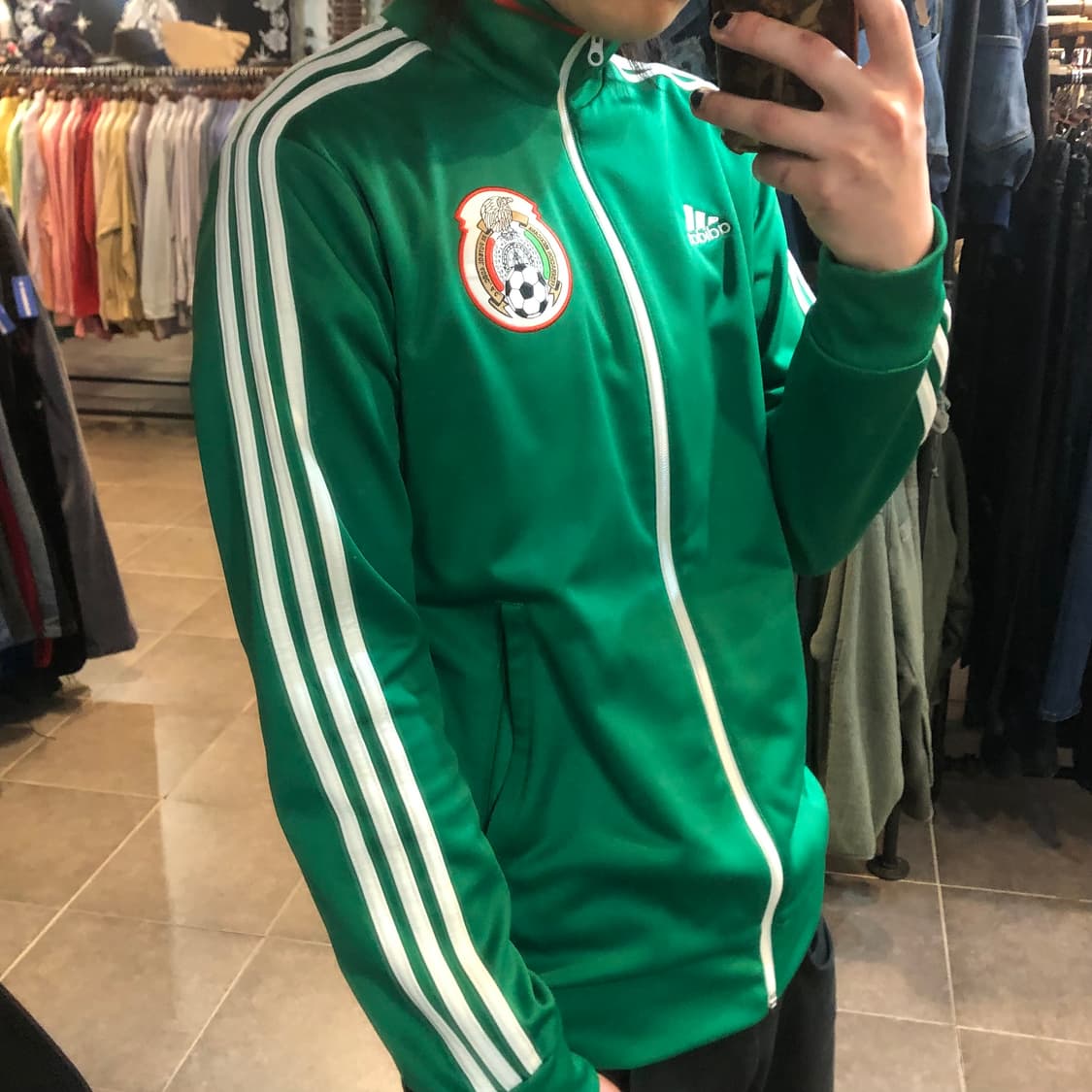 [NO.9] y2k 아디다스 져지 풋볼 져지 그린 상품이미지2