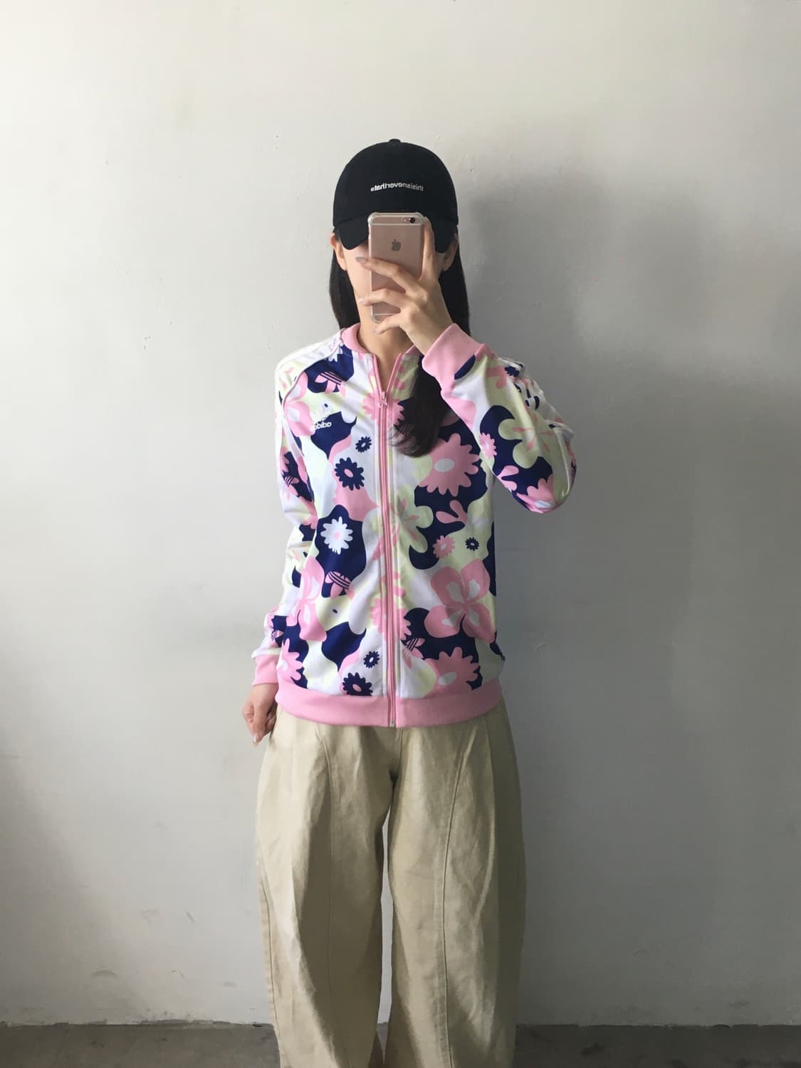 아디다스 플라워패턴 트랙탑져지 상품이미지2