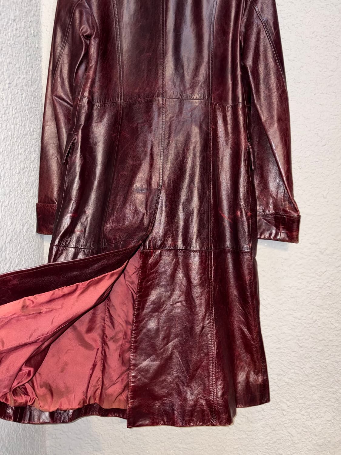 MARZO 가죽 롱코트 상품이미지9