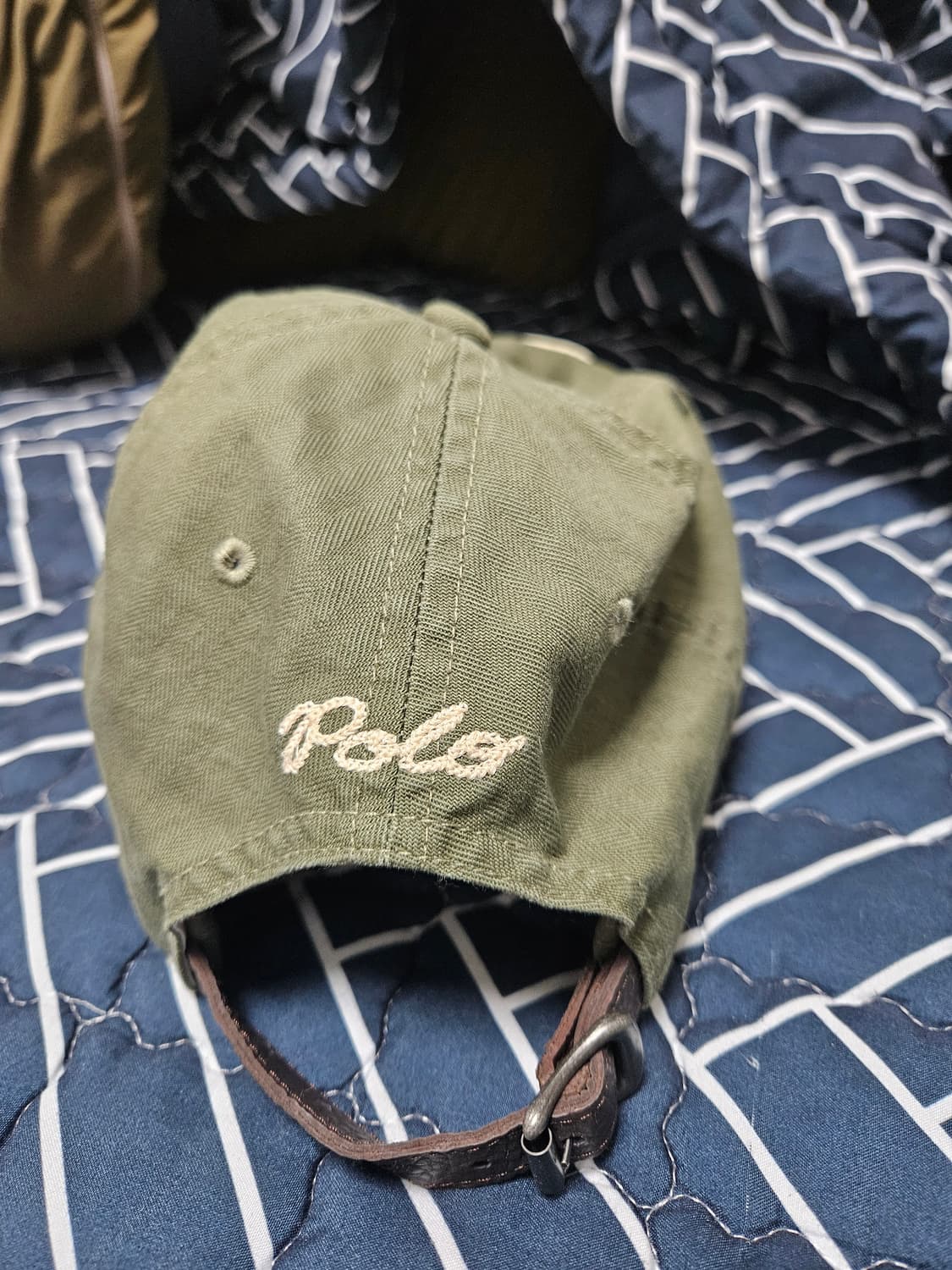 랄프로렌 헤링본 볼캡 팝니다 상품이미지3